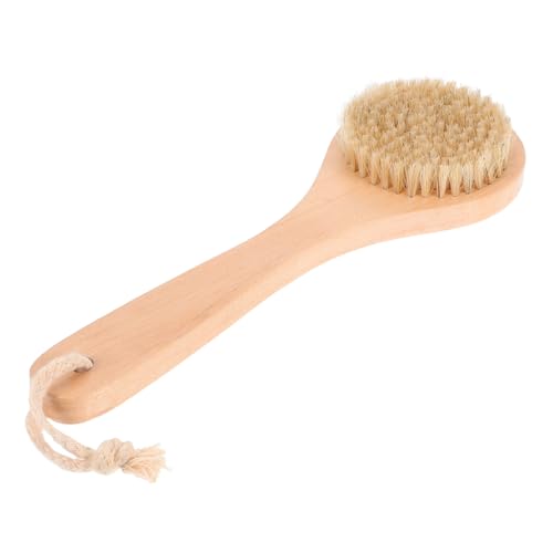 CIYODO Sand Removal Brush Beach Sand Remover Beach Sand Scrub Brush Beach Utility Brush Beach Gear Brush Sand Remover Tool Sand Removal Supplies Sand Cleaning Tools Khaki Pig Bristle