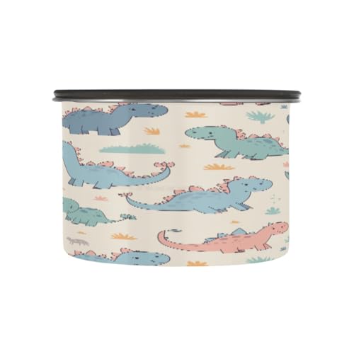 Envase de acero inoxidable para café 17oz con diseño de dinosaurio