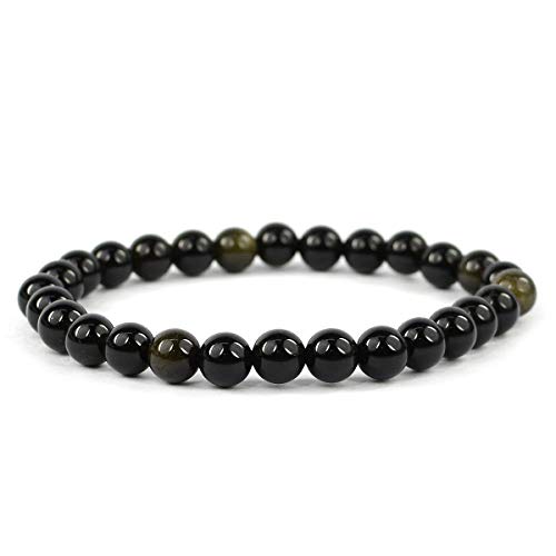 Image of Reiki Crystal Products Certified Natural Crystal Stone Bracelet 6 mm Round Beads for Men & Women | Premium Gemstone Jewellery Collection | Reiki Charged | Multiple Stone Variants Available