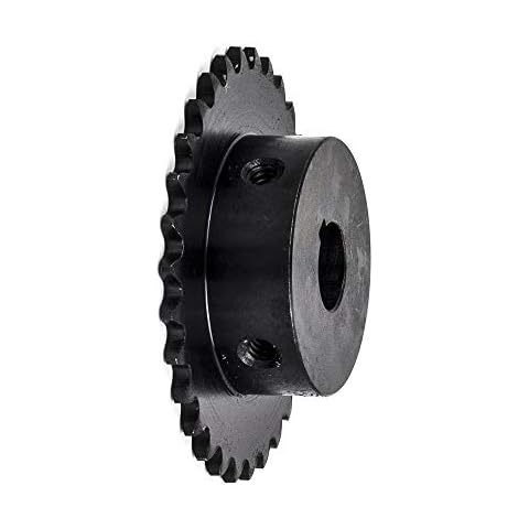 Jeremywell #25 Rollenkettenrad B Typ 1/2 Zoll Bohrung gehärtet 30 Zähne Cover