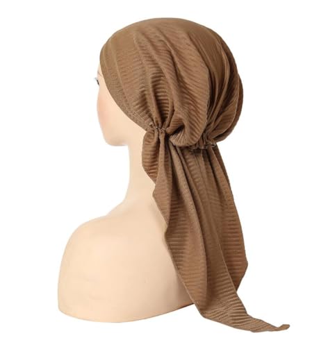 ® 4Pack Women Head Scarf Pre-Tied Head Scarves Sleep Turban Hat Beanie Scarf Headwear4