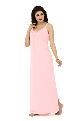 Image of AZO-Free Cotton Hosiery Camisole Nighty - Free Size-2XL