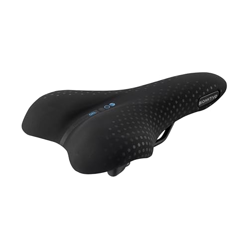 Selle San Marco Unisex – Adults Bioactive Trekking Gel Saddle, Black Suede, S