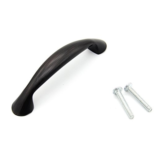 VESLA HOME Oil Rubbed Bronze Cabinet Hardware Drawer Handle Pull - 3" Inch (76mm) Hole Centers - 25 Pack - Thumbnail 5