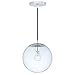 Vaxcel P0164 630 Series 1 Light Mini Pendant, 10", Polished Nickel Finish