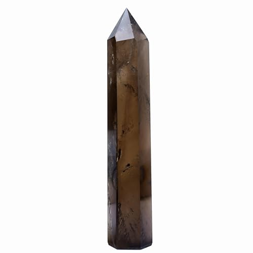 RUIJINGYUAN Smoky Quartz Crystal Tower...