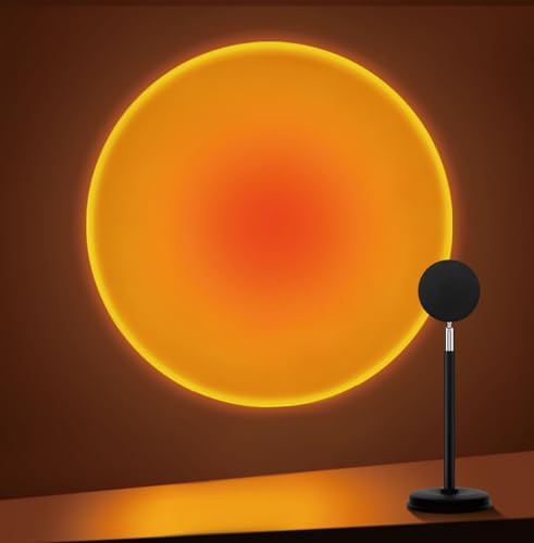 Tsrarey Sunset Lamp Projector,180 Degree Rotation Sun Projection Light