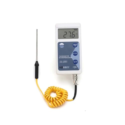 iDili High-Precision Industrial Thermometer -50?~400? K-type Thermocouple Lab Experiment Digital Temperature Tester, HB6801