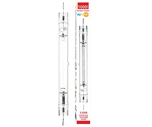 Agro SunBUSD1DEAG Agrosun 1000W HPS Double-Ended Plant Light (12/cs) Bulb, Glass