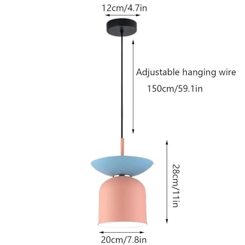 Chandelier tête unique E26 suspension industrielle pour salle à manger - 4