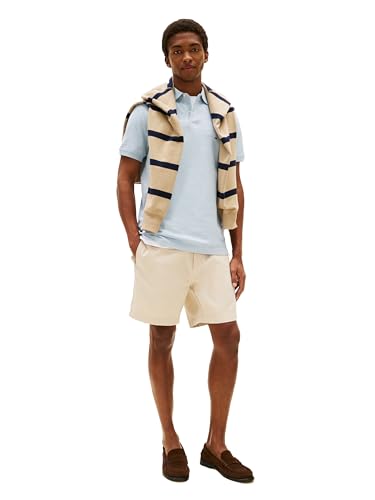 Image of Tommy Hilfiger Men's Short Sleeve Polo Shirts in Regular Fit With Stretch and Organic Pique Cotton