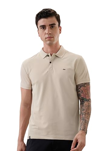 Image of Nostrum Cotton Half Sleeve T-Shirt for Men Boys, Regular Fit, Cherry, Stylish Mens T-Shirts, Polo T Shirt for Man, Collar T Shirts for Men
