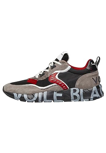 VOILE BLANCHE CLUB01.-Zapatillas de Ante y Tejido-Gris, Gris 44