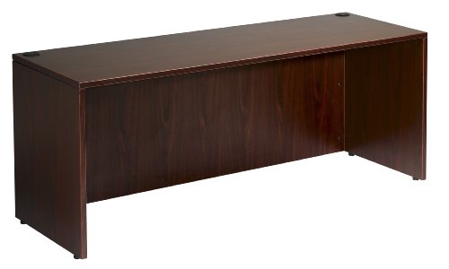 Boss Office Products Desk Shell 60 in Wide x 30 in Deep in Mahogany