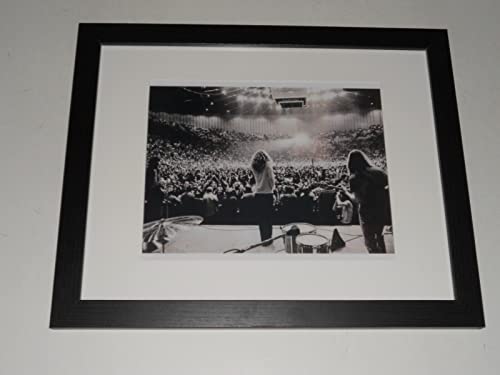 Framed Zeppelin Robert Plant '77 Cleveland (Richfield) Stage Shot 14'x17' Jimmy Page