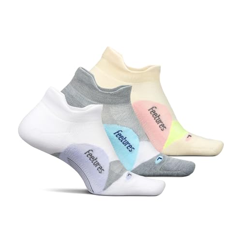 Image of Feetures Elite Light Cushion No Show Tab Sock Wave