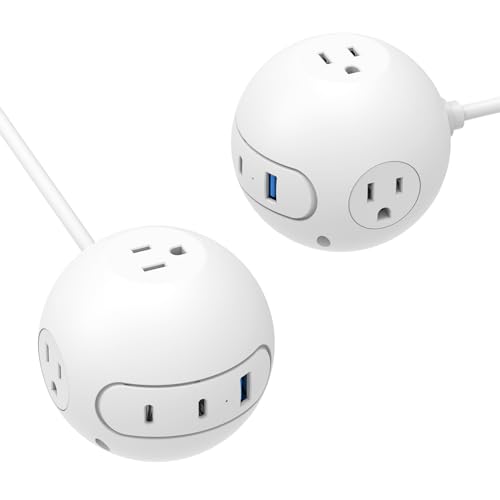 2 Pack 20W USB C Power Strip,Power Strips with Surge