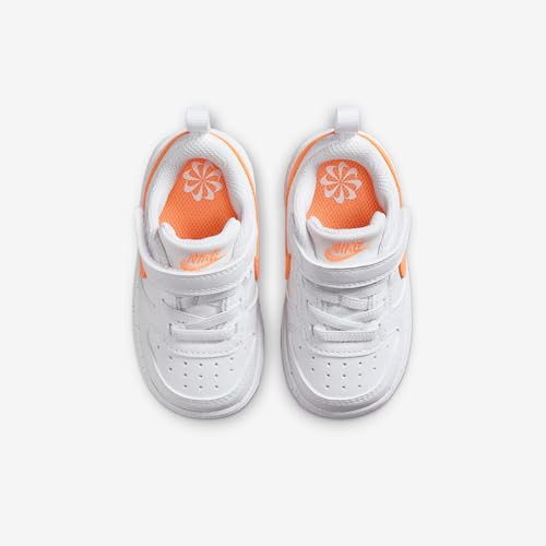 Nike Court Borough Low Recraft Baby/Toddler Shoes (DV5458-119, White/White/Peach Cream)4