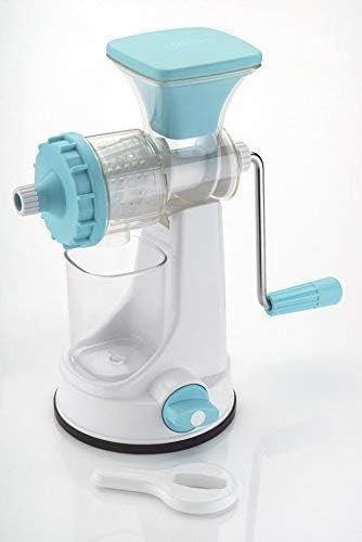 Image of Fruit & Vegetable Manual Juicer machine with Steel Handle, Heavy Duty Hand Press Juicer, Blue