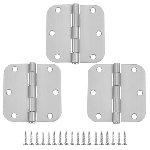 Stainless Steel Door Hinges 3.5 inch 3 Pack Door Folding Hinge Bearing