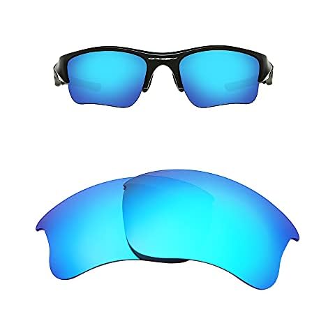 FOOUS Ersatz-Brillengläser für Oakley Flak Jacket XLJ Spiegel Polarisiert Sonnenbrille Blau Verschiedene Optionen Cover