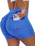 RENDE IL TUO LOOK PIÙ SOTTILE E PIÙ ATTRAENTE: questi pantaloncini sportivi con fondo arricciato che sollevano il sedere sono facili da abbinare a t-shirt, maniche corte, gilet, canottiere, reggiseni sportivi, maniche lunghe, camicette per un look alla moda. Se stai cercando dei pantaloncini da yoga morbidi, sono fantastici e questi sarebbero la scelta migliore. Se ti trovi tra due taglie, ti consigliamo di scegliere la taglia più grande.