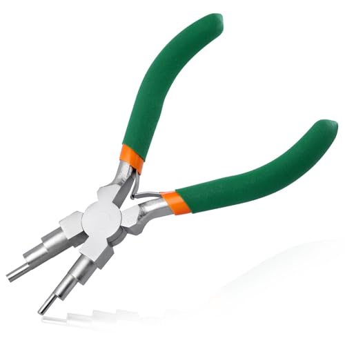 LEONTOOL Pince multifonctionnelle 6 en 1 pour fil de 3mm à 10mm, Outils d’enroulement de fil pour bijoux