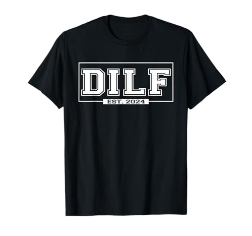 Dilf Est. 2024 New Hot Dad 2024 Anuncio de embarazo Camiseta