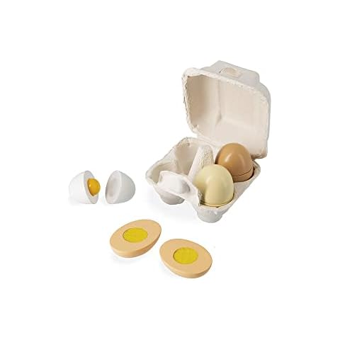 Janod - Huevera con 4 Huevos de Madera Cover