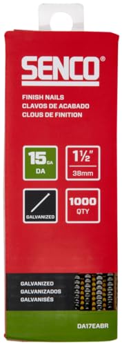 Clavos de acabado en ángulo calibre 15 de 1-1/2 pulgadas SENCO DA17EABR galvanizados 2