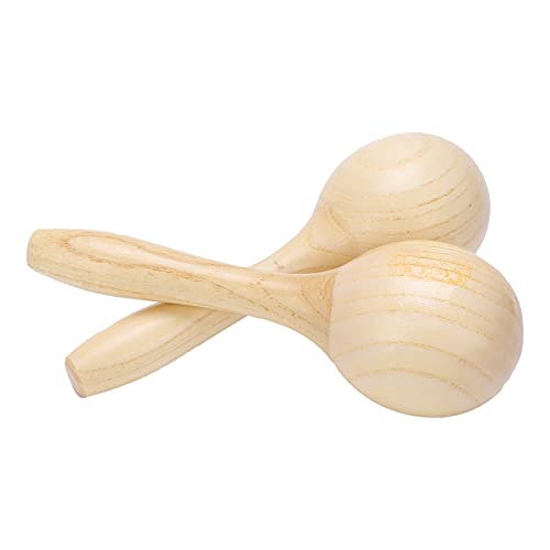 Mexican Wood Maracas for Adults Shakers, 2Pcs Professional Maracas Musical Instruments for Salsa, Percussion Instrument for Party Favors, Rhythm Wooden Maracas for Kids, Professional Maracas Musi