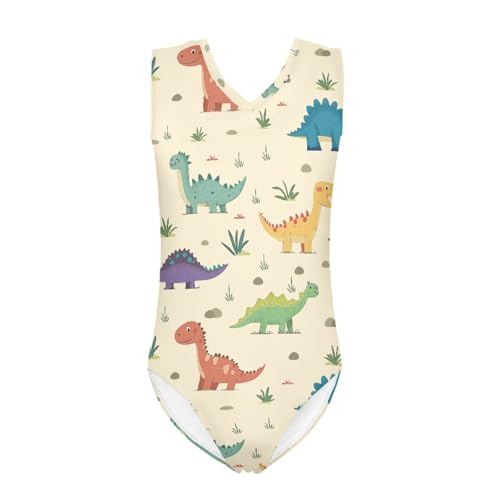 Image of Swimsuits for Girls 3-14 Summer Kids Bathing Suits Gymnastics Leotards One Piece Swimwear