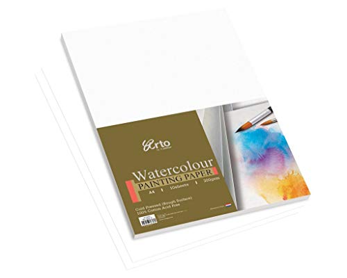 Image of CAMPAP Arto Watercolour Paper Pack 300gsm, Noblesse, 100% Cotton, A4