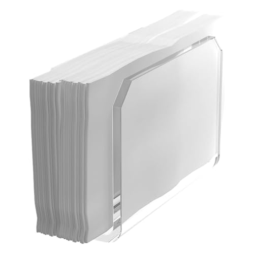 Agplex Portatovaglioli da tavola in vetro Acrilico Plexig. 120x47x85mm, bordi lisci spessore 5mm Porta tovaglioli da tavolo per cucina, casa, ristorante, bar e hotel - Made in italy