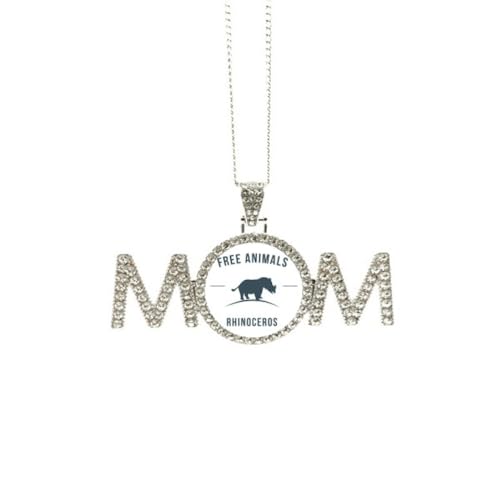 Collier rhinocéros bleu pour maman, le témoin précieux de votre amour éternel