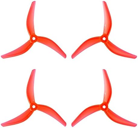 Replacement Part For 2Pairs 4838 5Inch 3-Blade Freestyle PC Propeller For RC Racing Freestyle 5inch 4S 6S Drones - (Color: Red)