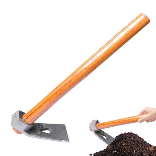 SLEERGEKNT de Jardín Resistente para Trabajo Pesado - Herramientas para descompactar Tierra,Escardillo Portátil - para Jardineros, Agricultores, Propietarios Rurales, Parterres, Senderos, Césped,