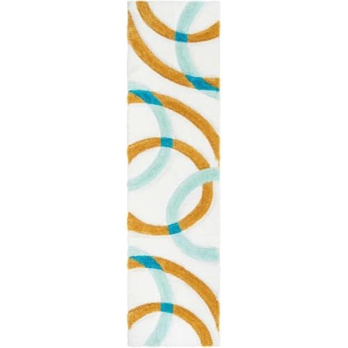 Image of Modern Fluffy Silky Micro Fiber Polyster Carpet /Runner for Bedroom, Study Room, Playing Room, Guest Room ETC 2x6 feet-C-14
