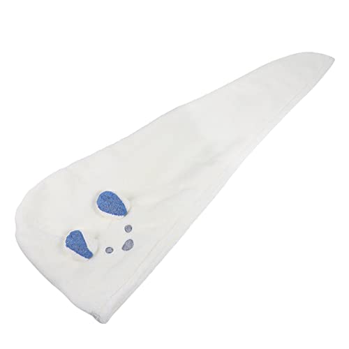 Mikinona Oversized Shower Hat Bath Drying Absorbent Hat Hair Drying Turban for Women Cartoon Rabbit Ears Design Soft Cotton Material