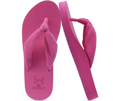 Image of KuaiLu Flip Flops for Women with Arch Support Summer Beach Thong Sandals | Comfortable Yoga Mat Walking Shoes Cushion Slip On Casual Outfits Indoor Outdoor