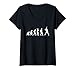 Femme Evolution Pichet de baseball avec balle de softball T-Shirt avec Col en V