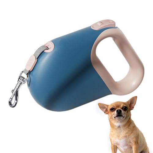 フレキシ犬用リード 格納式、大型犬用リード | 新しいペット自動格納式牽引ロープ防爆牽引犬歩行反射犬ロープ屋外ペット用品 5M/16.4Ft 子犬用高耐久ロープリーシュ - 犬の訓練用の滑り止めの快適なハンドル付きの格納式屋外ペット用品