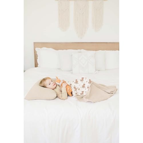 Image of Konssy Muslin Baby Blankets, Super Soft 100% Cotton Crib Blanket | Soft Lightweight Nursery Swaddling Wrap for Girls Boys, Infant Toddler, 40 X 36 In, Deer