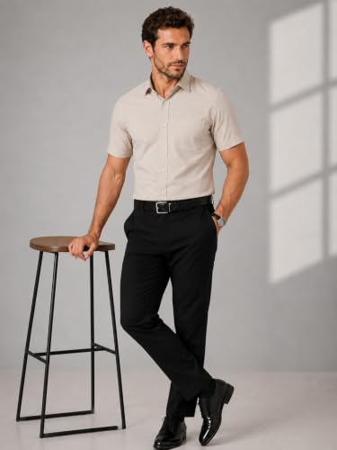 Image of Appel Touch Men's Cotton Blend Formal Shirt Half Sleeves