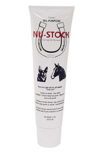All Purpose Animal Nu-Stock Ointment Stops Itching Immediately, 12 Oz. tube