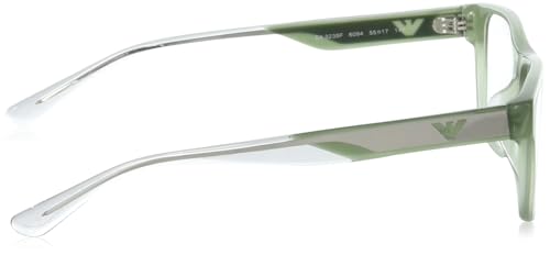 Image of Emporio Armani mens Ea3239f Low Bridge Fit Rectangular Prescription Eyewear Frames