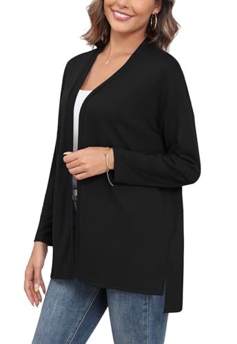 Women's Casual Lightweight Cardigans Open Front Long Sleeve Cardigan Sweaters Loose Fit2