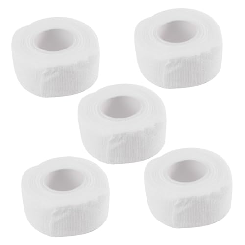 TOVINANNA 5pcs Tape Self Sports Non- Tape Athletic Tape Sport Tape Gauze Tape White