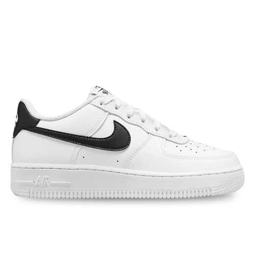 Nike Air Force 1 Big Kids' Shoes (FV5948-101, White/Black) Size 52