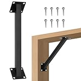 8 Pcs 45 Degree Angle Support Bracket, Angled Support Brackets to Reinforce Wood Post and Beam Joints, Pergola Angle Brackets for Pergolas, Cabins, Carports and Patios
